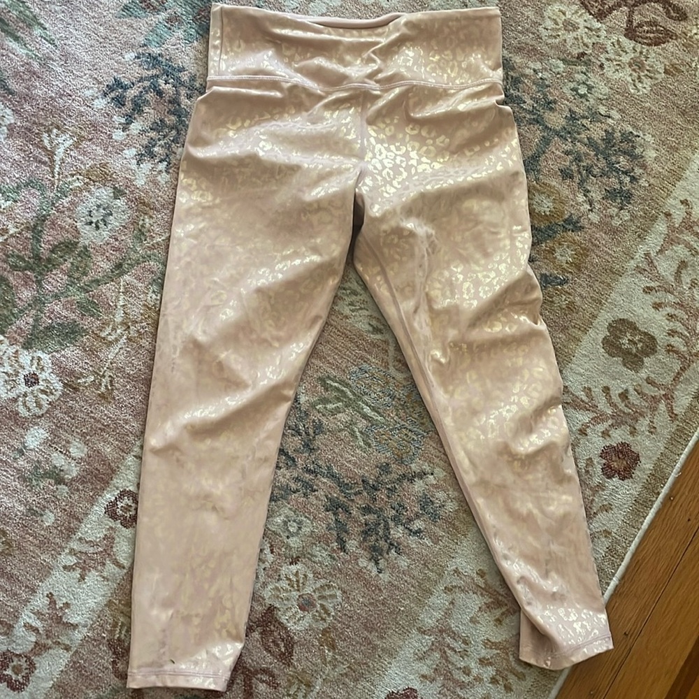 Zyia metallic gold cheetah legging